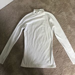White Under Armour Compression shirt (SM)